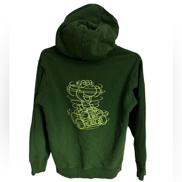 Uniqlo Nintendo Yoshi Green Sweatshirt Hoodie Size 13 - Picture 2 of 9